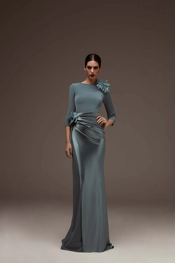 silver dresses for madrinas Silver Shiny Dress With Lace