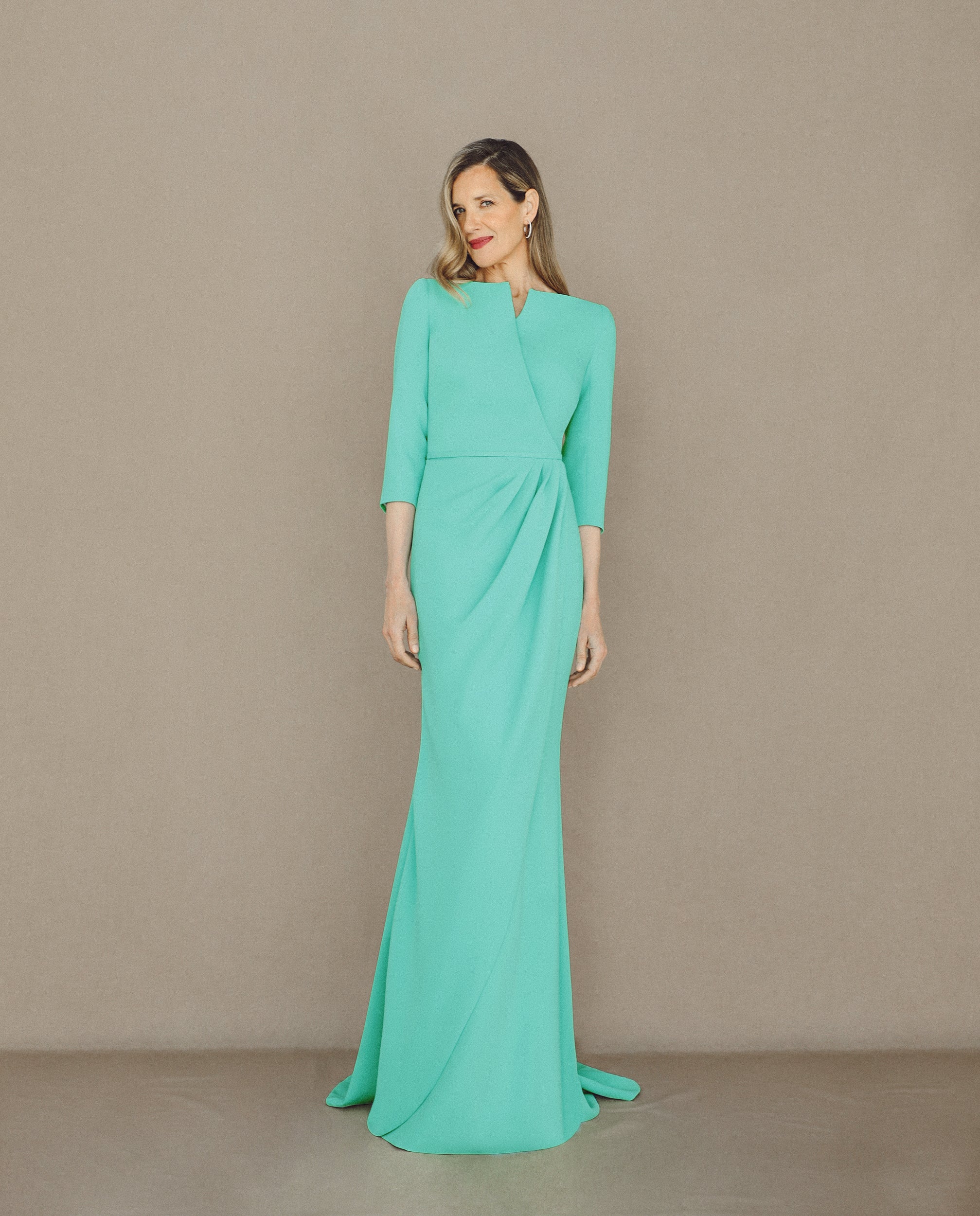 Vestido madrina verde hot sale